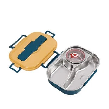 Insulated Lunch Box Multi-Compartment Snap-Lid