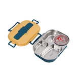 Insulated Lunch Box Multi-Compartment Snap-Lid