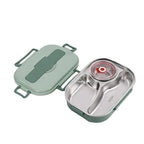 Insulated Lunch Box Multi-Compartment Snap-Lid