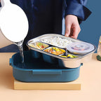Insulated Lunchbox Double-Walled Stainless Steel Leak-Proof With Compartments