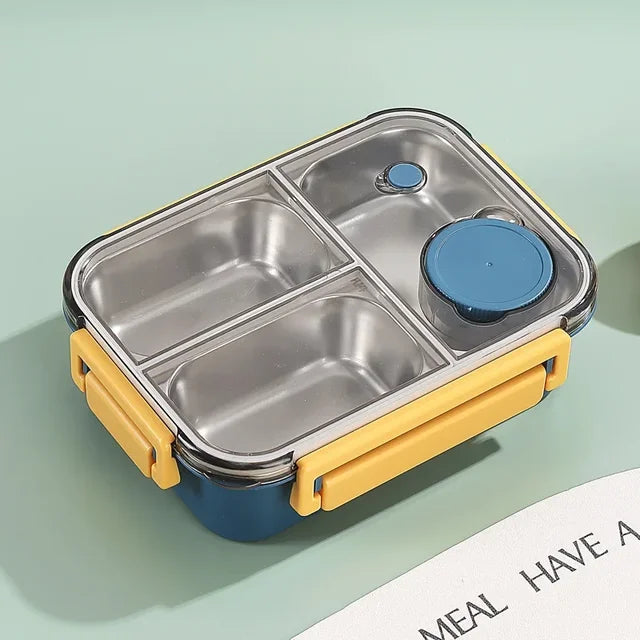 Insulated Lunchbox Stainless Steel Multiple Compartments & Leak-Proof