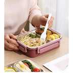 Insulated Lunchbox Stainless Steel Multiple Compartments & Leak-Proof