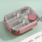 Insulated Lunchbox Stainless Steel Multiple Compartments & Leak-Proof