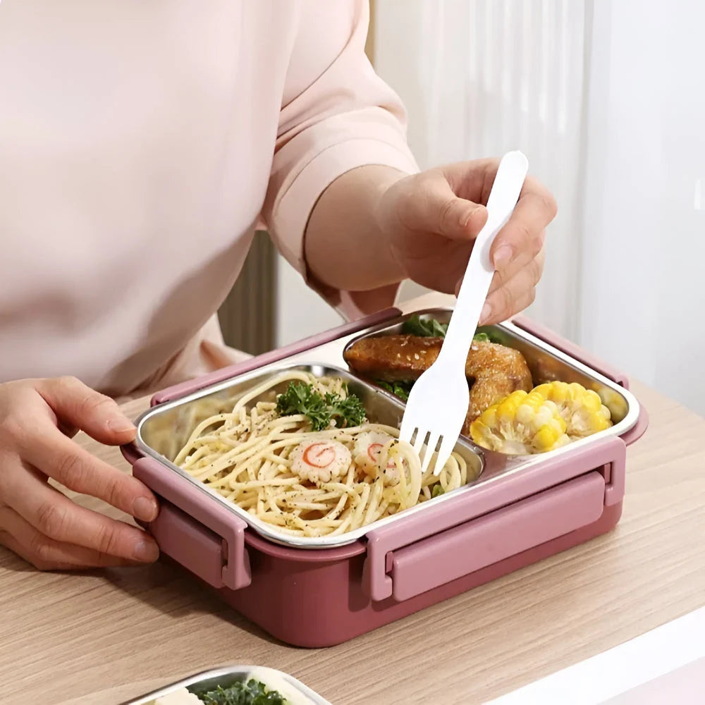Insulated Lunchbox Thermal Double Wall Leak-Proof Stainless Steel Interior