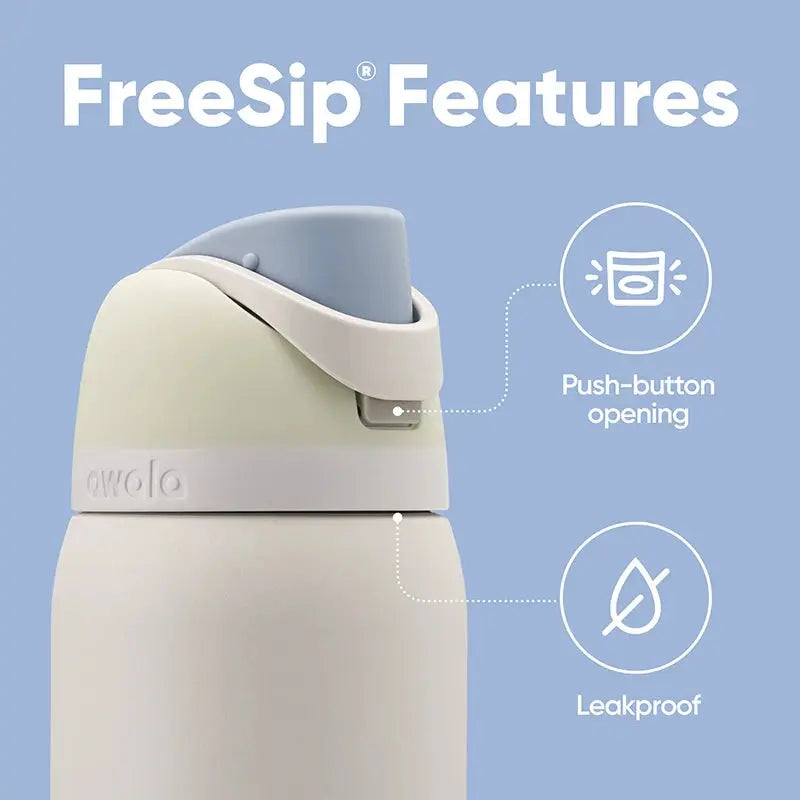 Insulated Water Bottle Double-Wall Stainless Steel Dual-Drink Lid