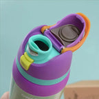 Insulated Water Bottle Double-Wall Stainless Steel Dual-Drink Lid