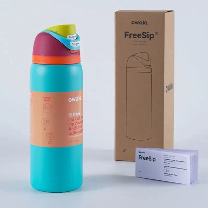 Insulated Water Bottle Double-Wall Stainless Steel Dual-Drink Lid