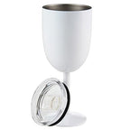 Insulated Wine Cup Double-Wall Stainless Steel Leak-Resistant Lid