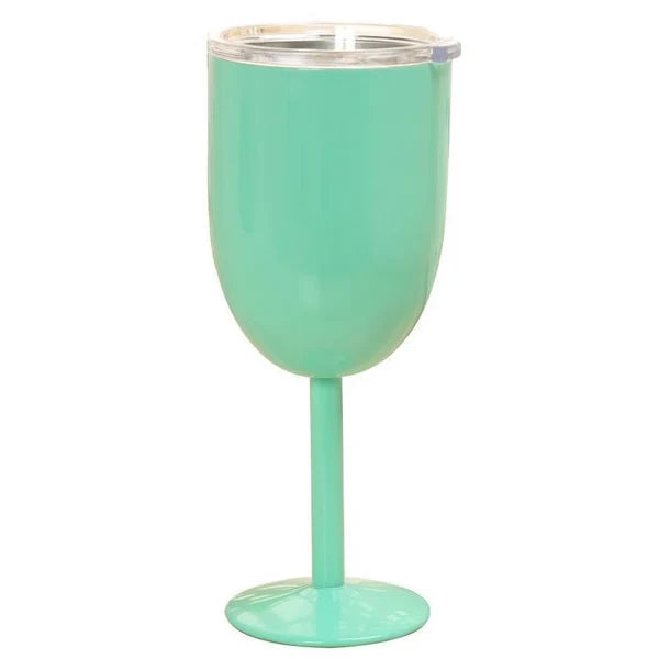 Insulated Wine Cup Double-Wall Stainless Steel Leak-Resistant Lid