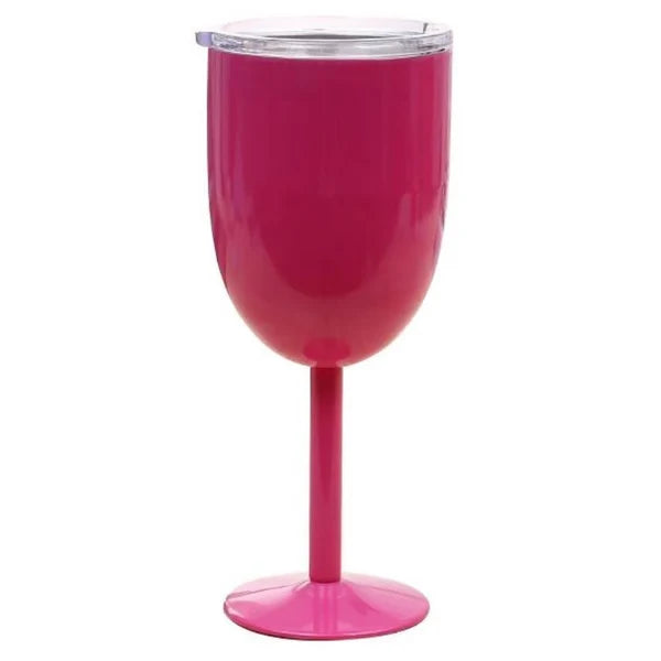Insulated Wine Cup Double-Wall Stainless Steel Leak-Resistant Lid