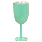 Insulated Wine Cup Double-Wall Stainless Steel Leak-Resistant Lid