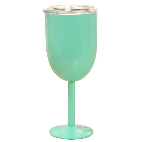 Insulated Wine Cup Double-Wall Stainless Steel Leak-Resistant Lid