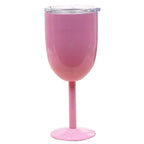 Insulated Wine Cup Double-Wall Stainless Steel Leak-Resistant Lid