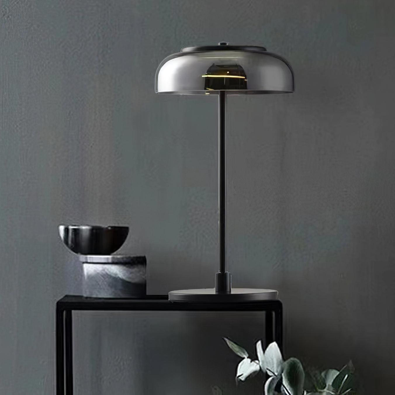 Integrated LED Adjustable Color Temperature Glass Dome Table Lamp