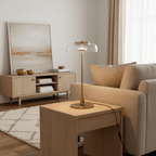 Integrated LED Adjustable Color Temperature Glass Dome Table Lamp