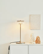 Integrated LED Adjustable Color Temperature Glass Dome Table Lamp