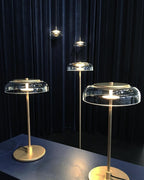 Integrated LED Adjustable Color Temperature Glass Dome Table Lamp