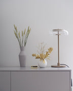 Integrated LED Adjustable Color Temperature Glass Dome Table Lamp