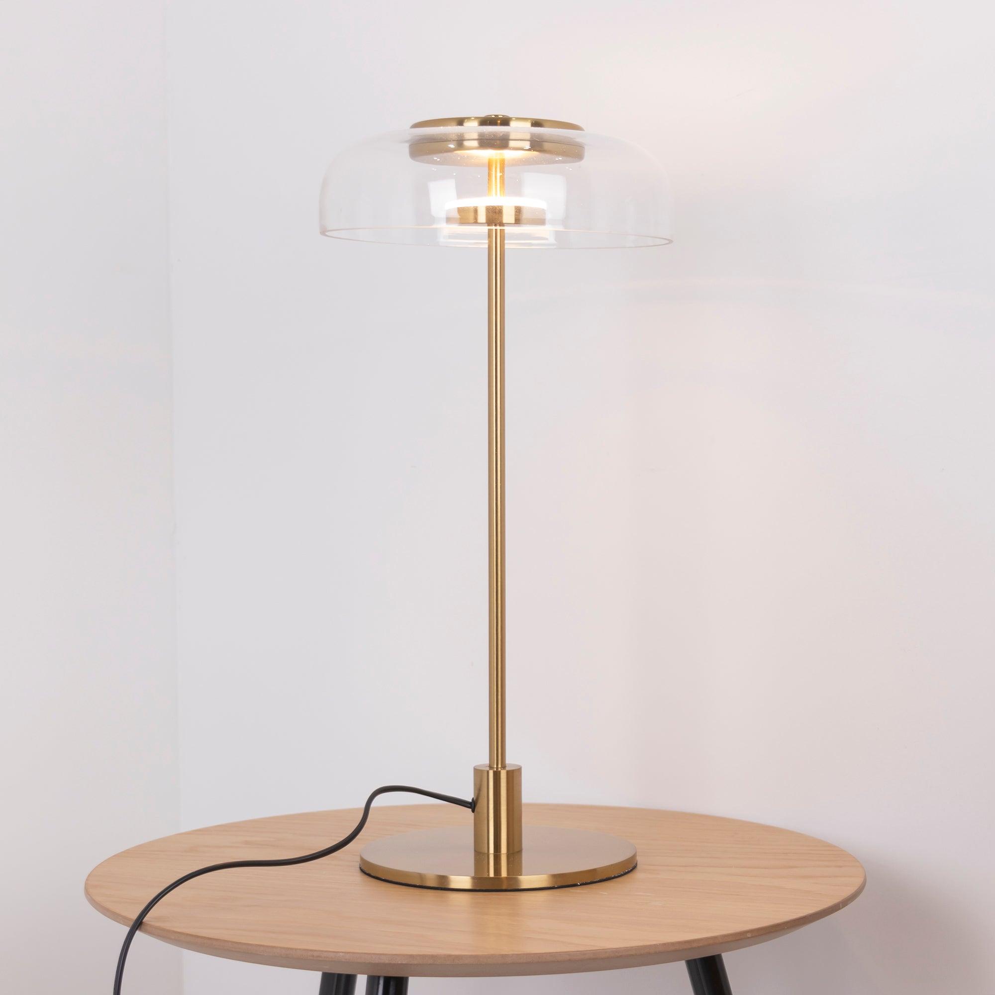 Integrated LED Adjustable Color Temperature Glass Dome Table Lamp