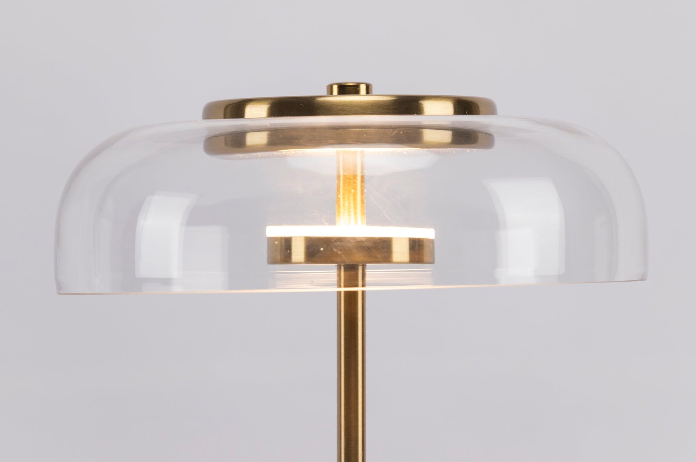 Integrated LED Adjustable Color Temperature Glass Dome Table Lamp