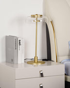 Integrated LED Adjustable Color Temperature Glass Dome Table Lamp
