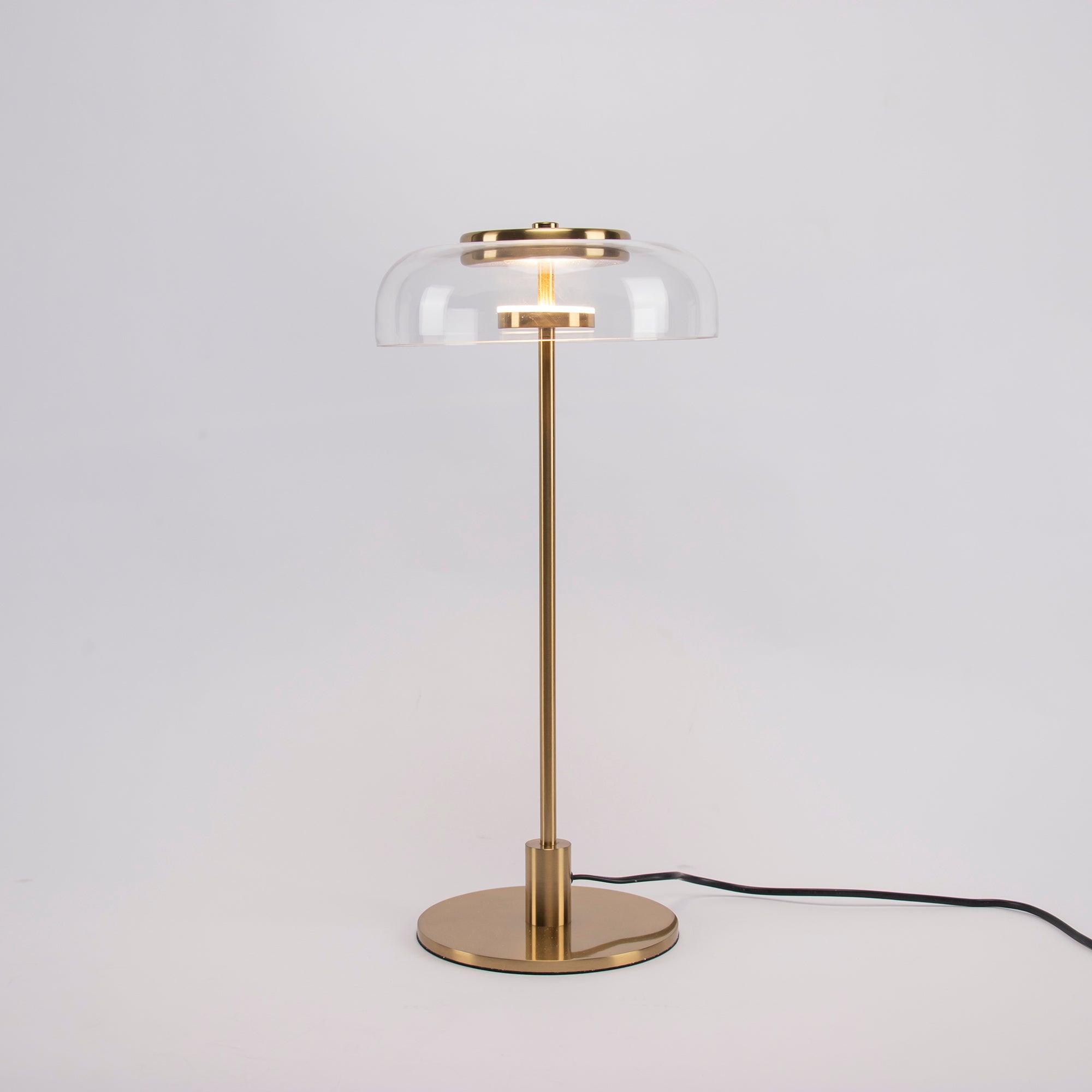 Integrated LED Adjustable Color Temperature Glass Dome Table Lamp