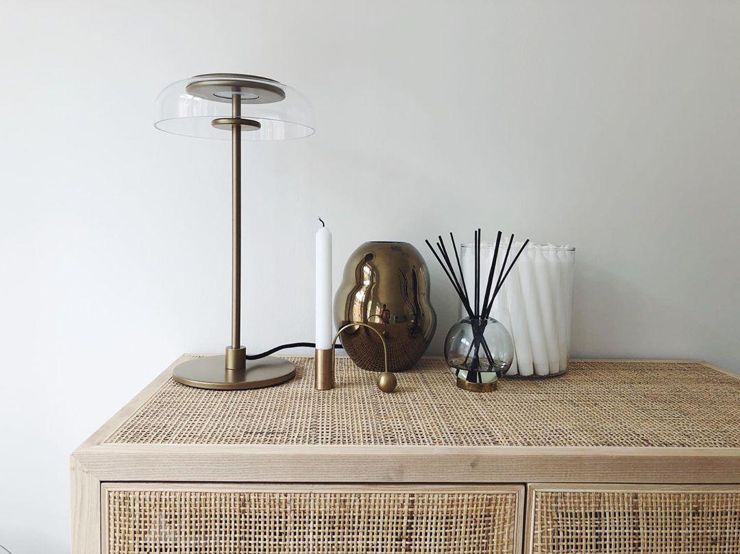 Integrated LED Adjustable Color Temperature Glass Dome Table Lamp