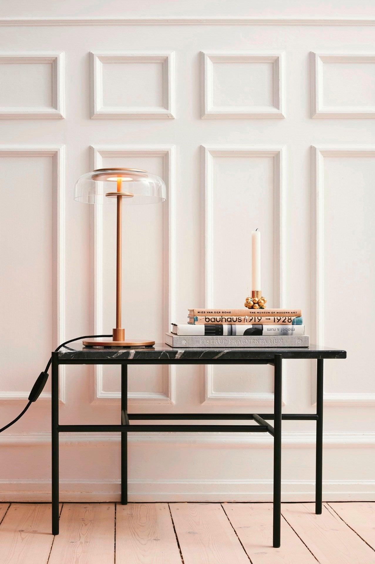 Integrated LED Adjustable Color Temperature Glass Dome Table Lamp