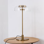 Integrated LED Adjustable Color Temperature Glass Dome Table Lamp