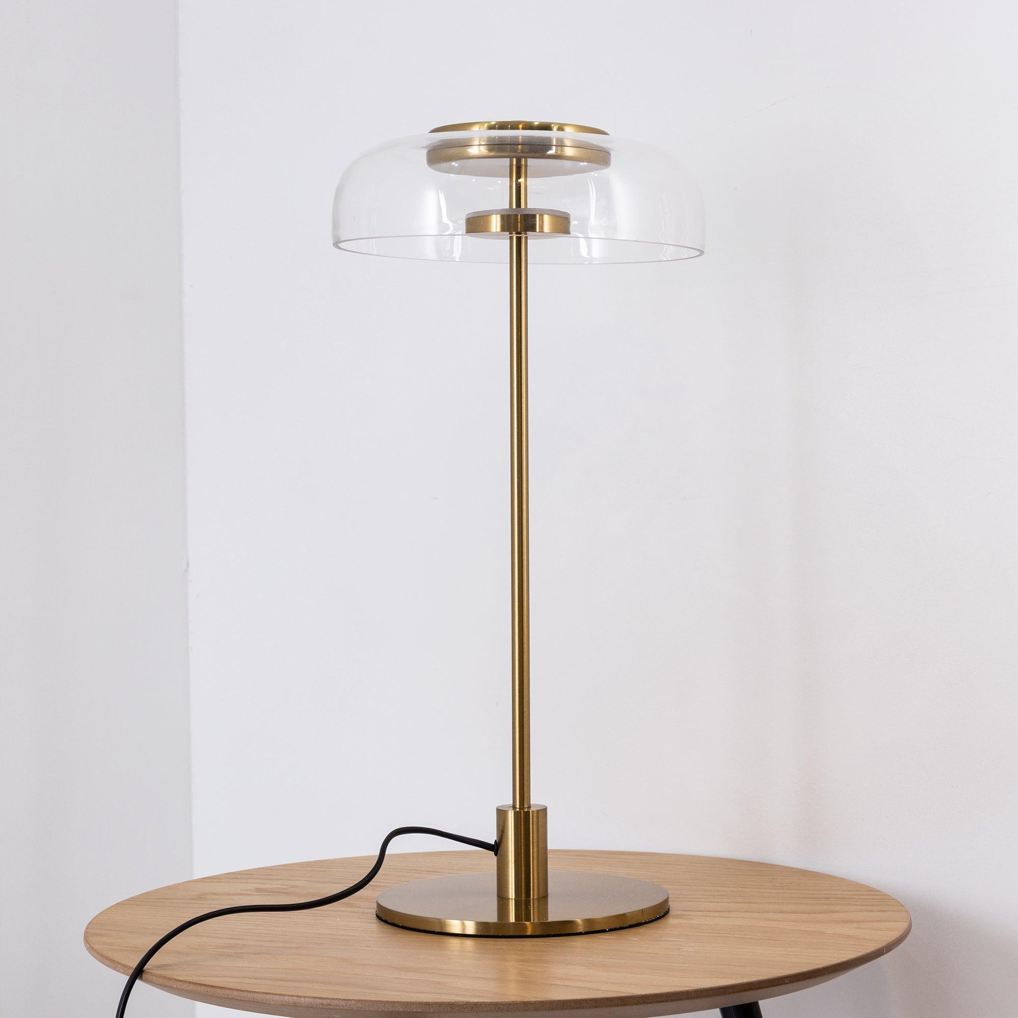 Integrated LED Adjustable Color Temperature Glass Dome Table Lamp