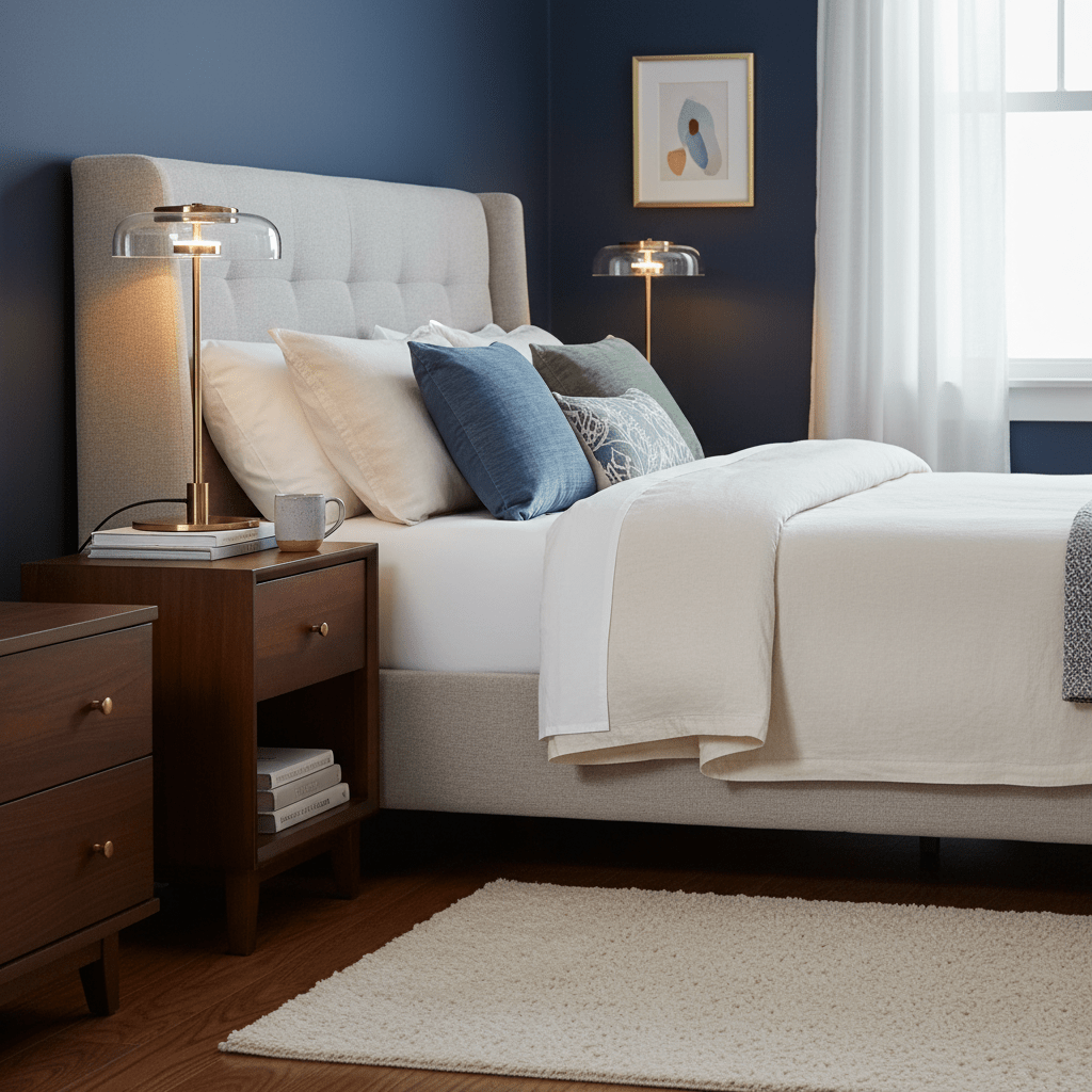 Integrated LED Adjustable Color Temperature Glass Dome Table Lamp