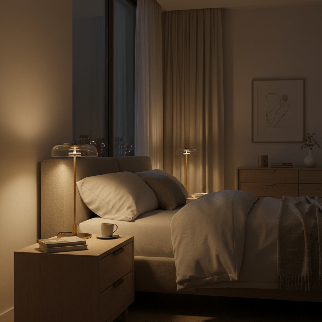 Integrated LED Adjustable Color Temperature Glass Dome Table Lamp