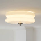 Integrated LED Art Deco Flush Mount Ceiling Light