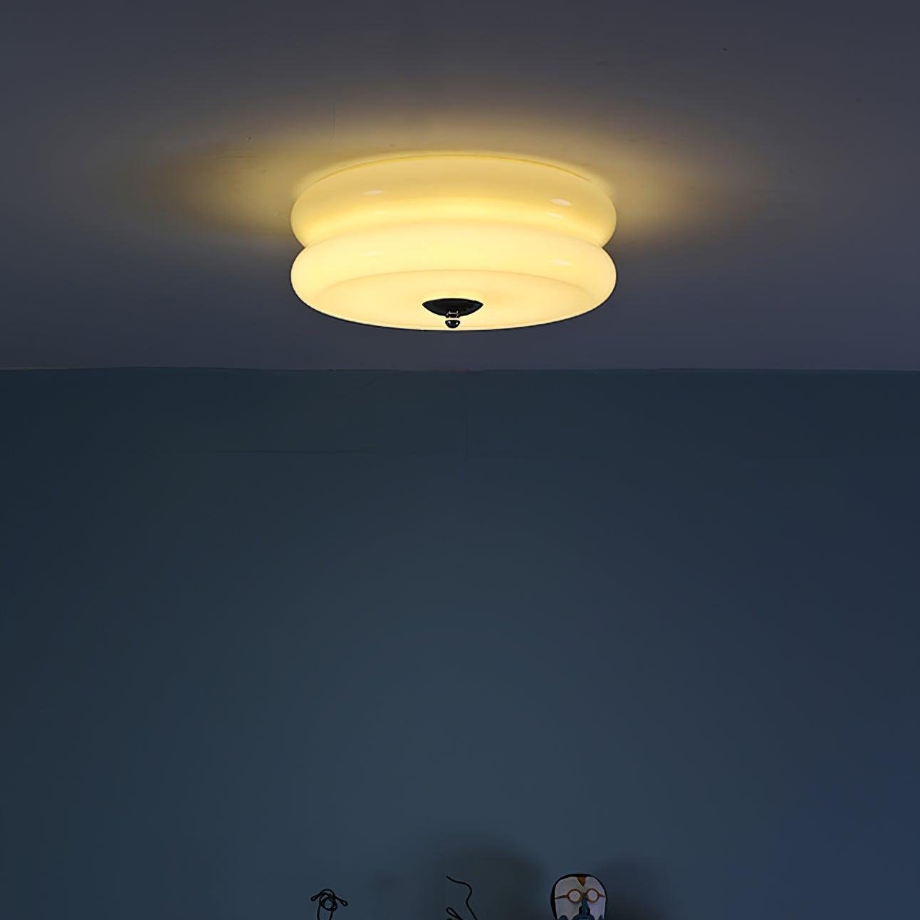 Integrated LED Art Deco Flush Mount Ceiling Light