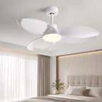 Integrated LED Flush Mount Ceiling Fan (Reversible DC Motor, Remote)