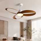 Integrated LED Flush Mount Ceiling Fan (Reversible DC Motor, Remote)