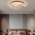 Integrated LED Flush Mount Ceiling Light (Wood Finish)