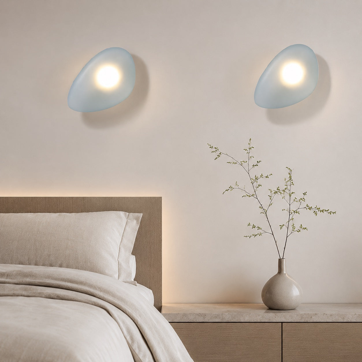 Integrated LED Frosted Glass & Iron Frame Wall Sconce (Hardwired)