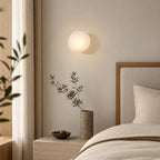 Integrated LED Frosted Glass & Iron Frame Wall Sconce (Hardwired)