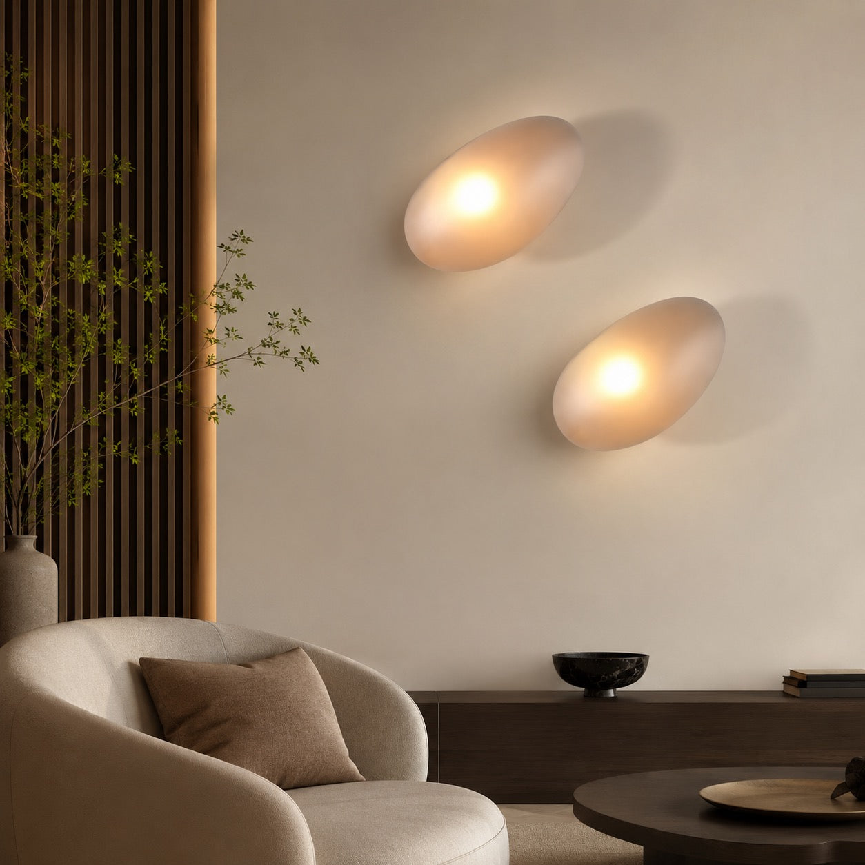 Integrated LED Frosted Glass & Iron Frame Wall Sconce (Hardwired)