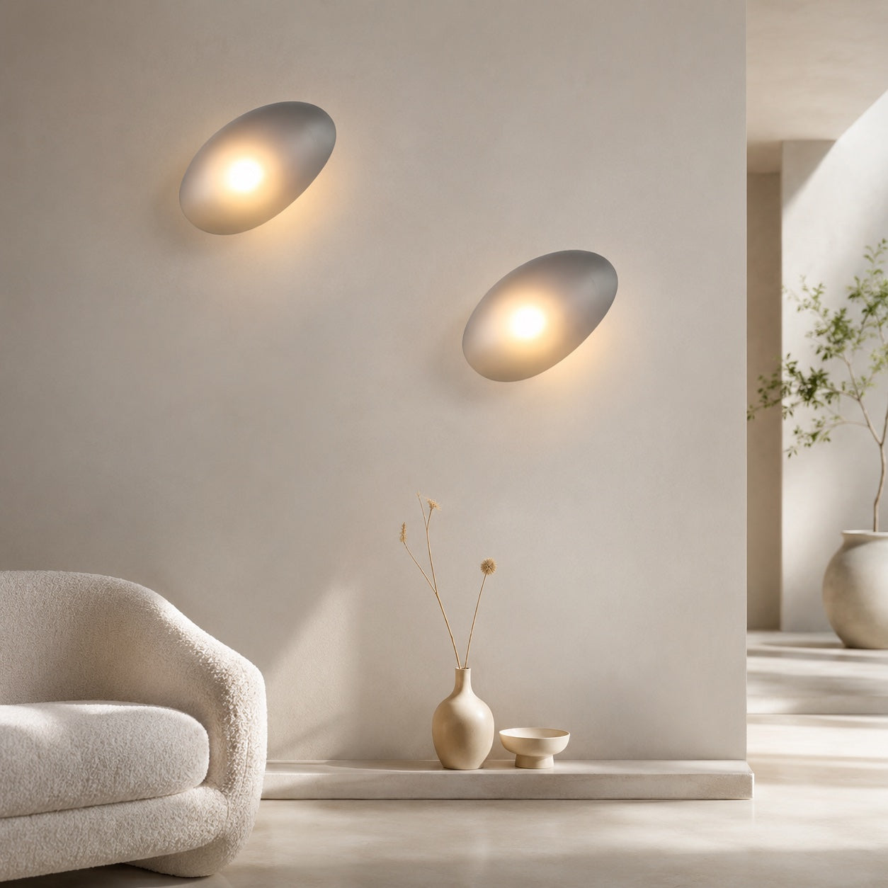 Integrated LED Frosted Glass & Iron Frame Wall Sconce (Hardwired)