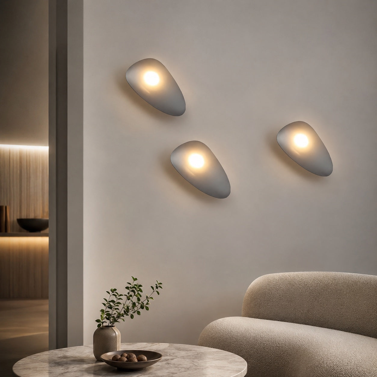 Integrated LED Frosted Glass & Iron Frame Wall Sconce (Hardwired)