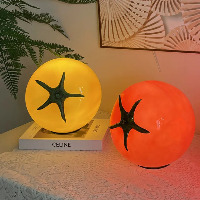 Integrated LED Glass Shade Table Lamp (8.7 in Diameter)