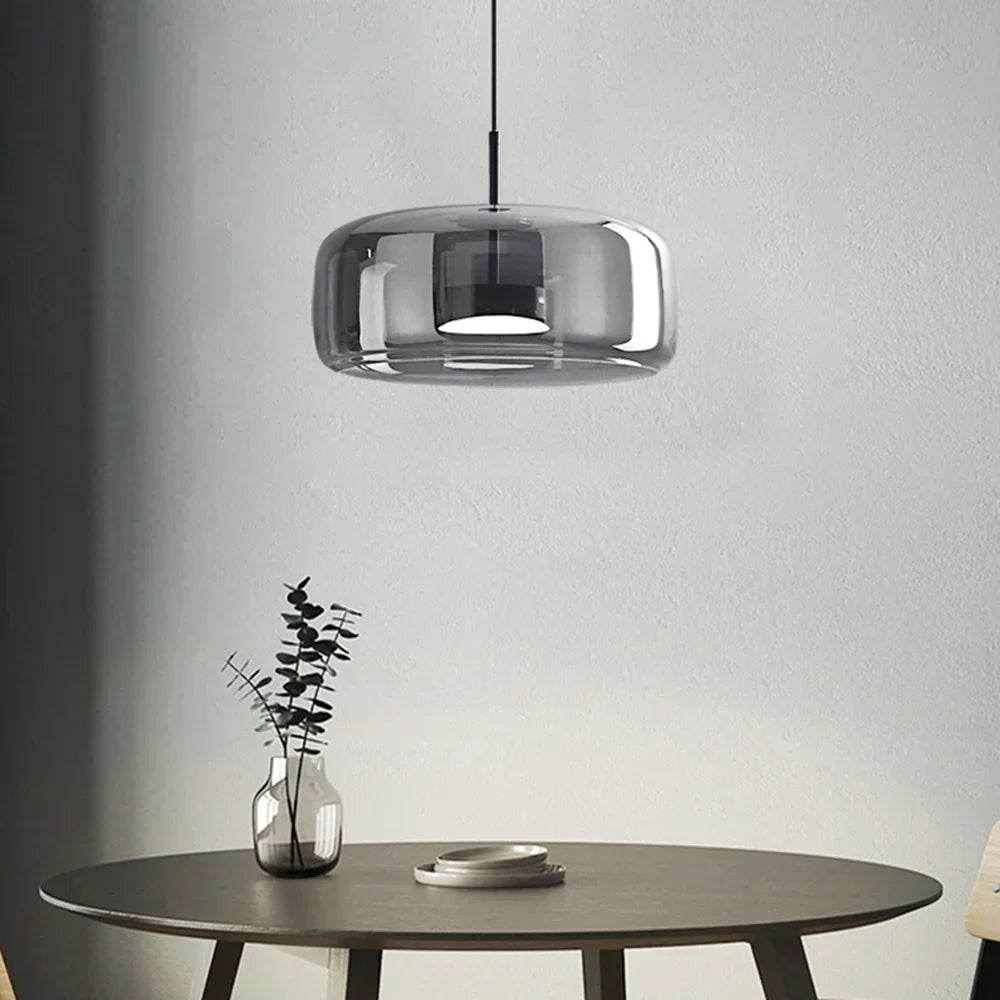 Integrated LED Heat-Resistant Glass Pendant Light