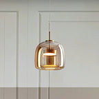 Integrated LED Heat-Resistant Glass Pendant Light