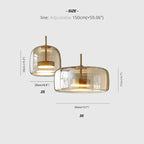 Integrated LED Heat-Resistant Glass Pendant Light