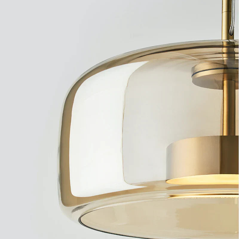Integrated LED Heat-Resistant Glass Pendant Light