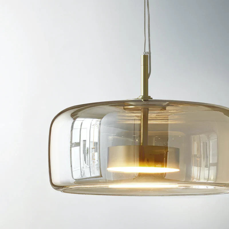 Integrated LED Heat-Resistant Glass Pendant Light