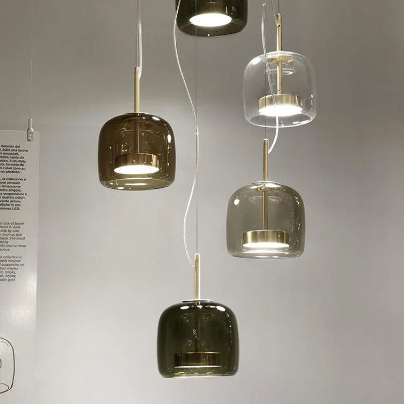 Integrated LED Heat-Resistant Glass Pendant Light