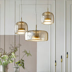 Integrated LED Heat-Resistant Glass Pendant Light